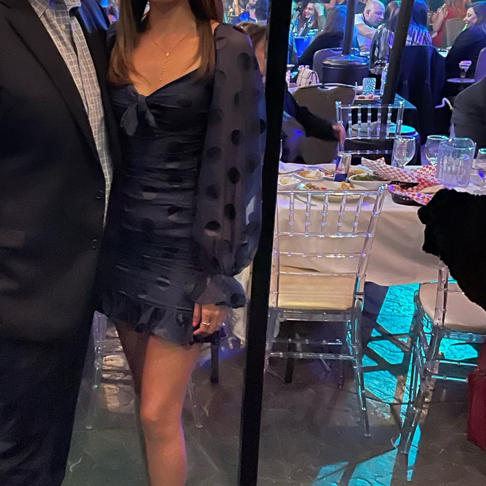 Backless mini dress